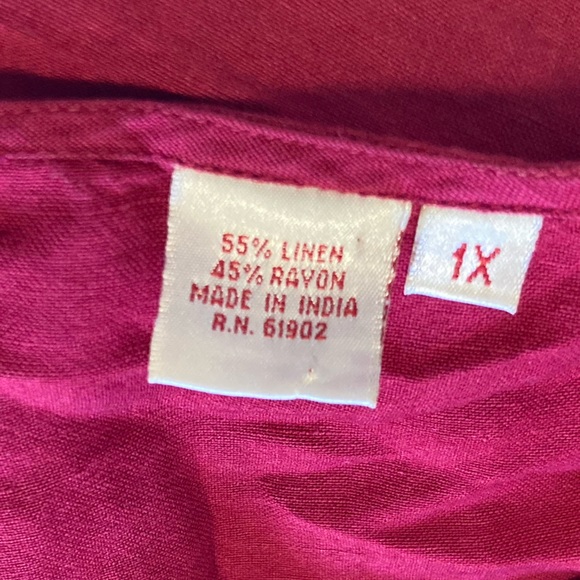 Red, long women’s full body colorful dress - Picture 3 of 4